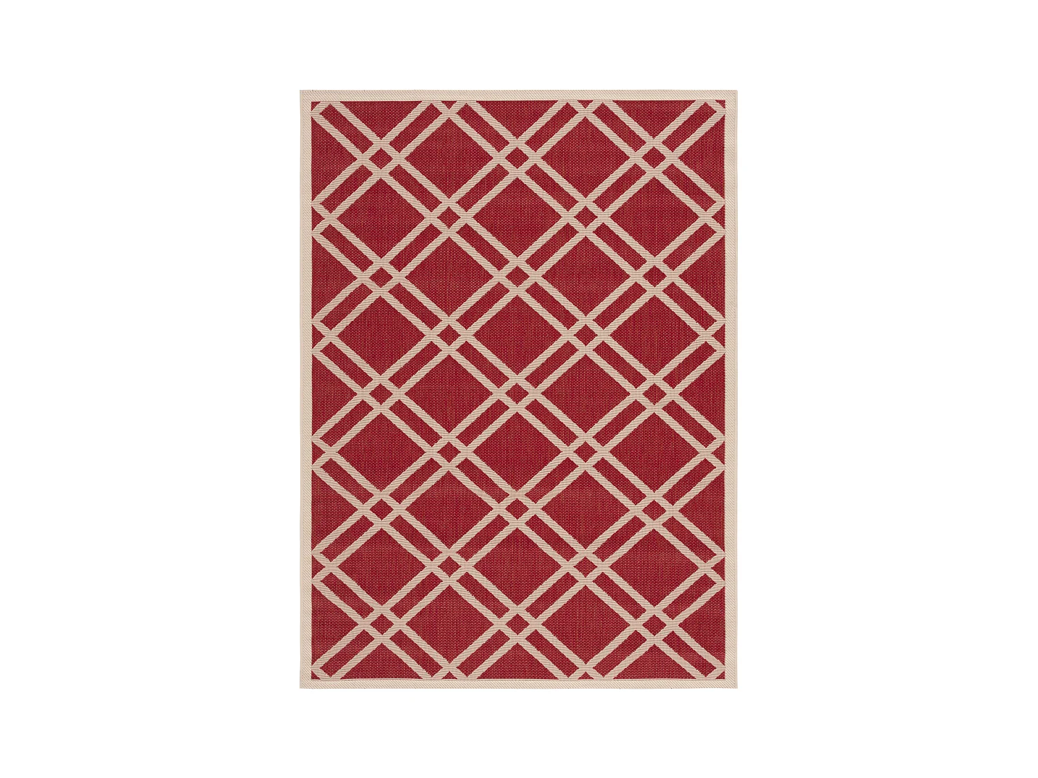 Tapis Rouge/Neutre 122 X 170 cm - Thalia