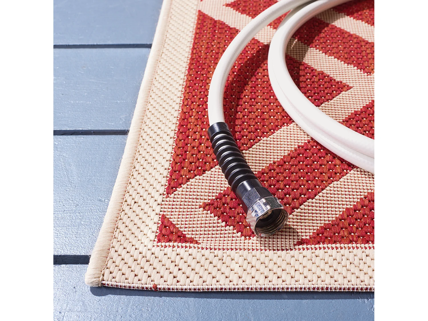 Tapis Rouge/Neutre 122 X 170 cm - Thalia