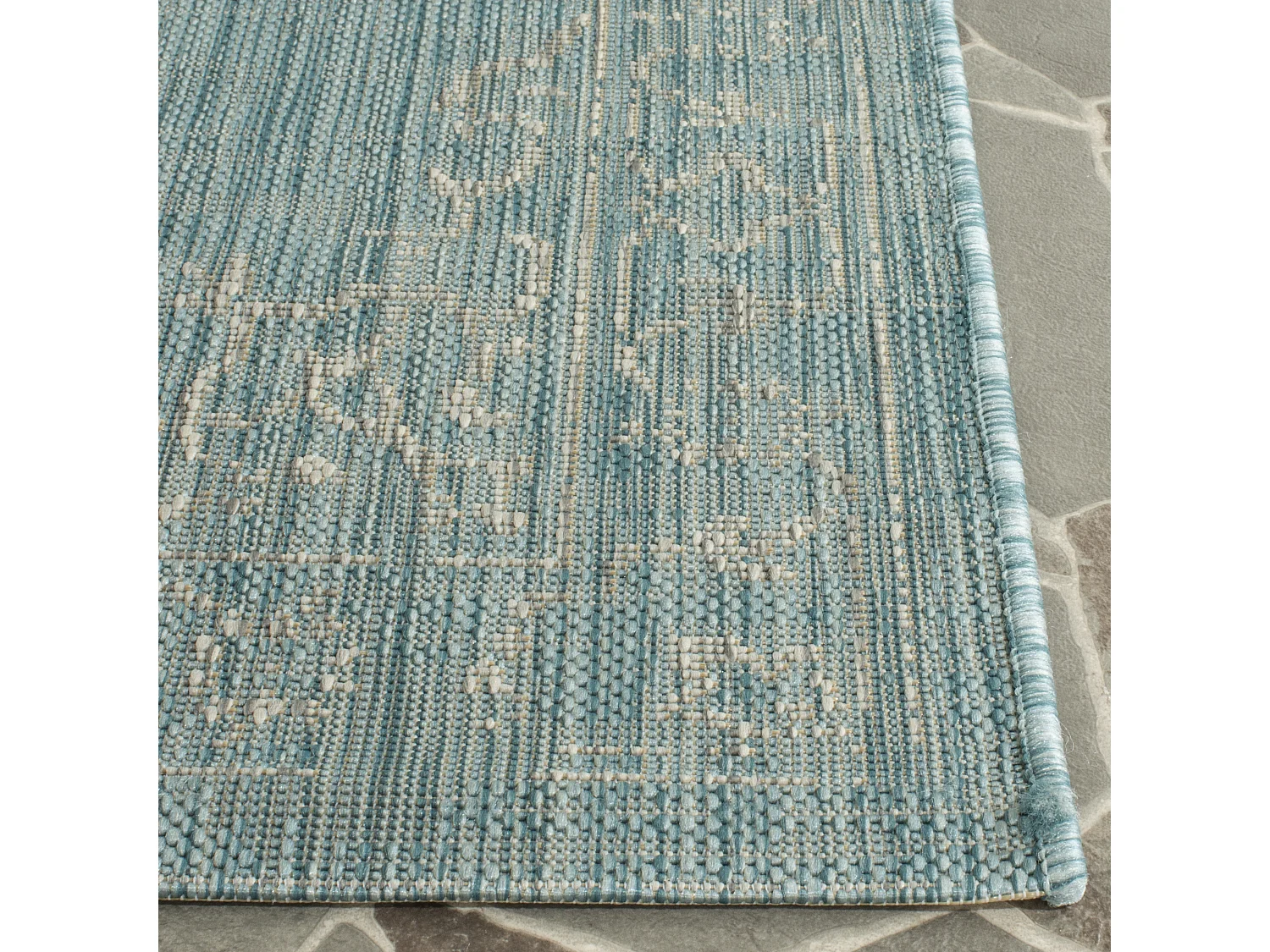 Tapis Bleu/Gris 201 X 290 cm - Mirabelle