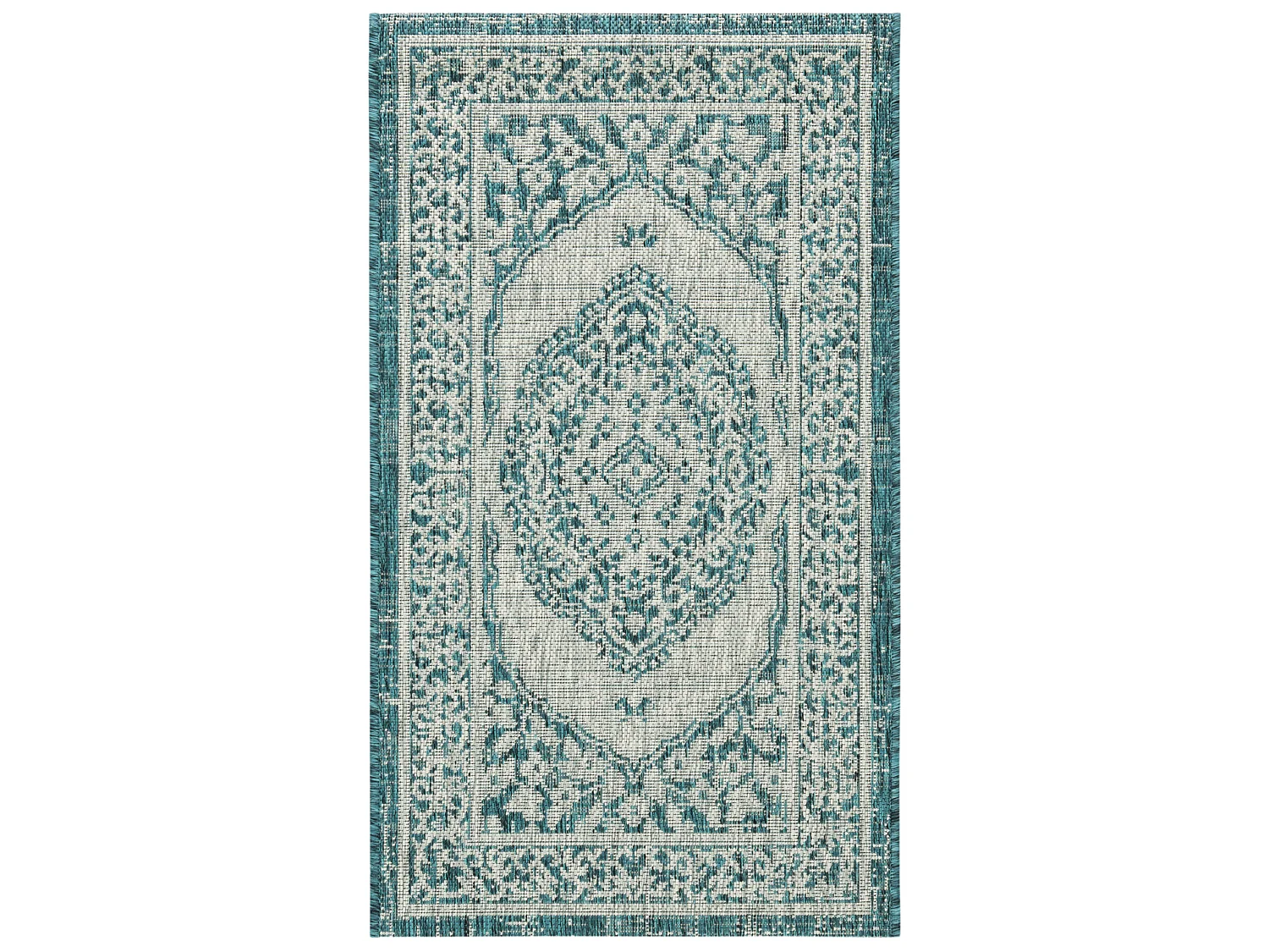 Tapis Gris/Bleu 79 X 152 cm - Amira