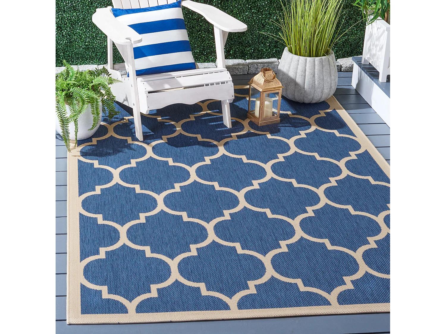 Tapis Bleu/Neutre 160 X 231 cm - Arista