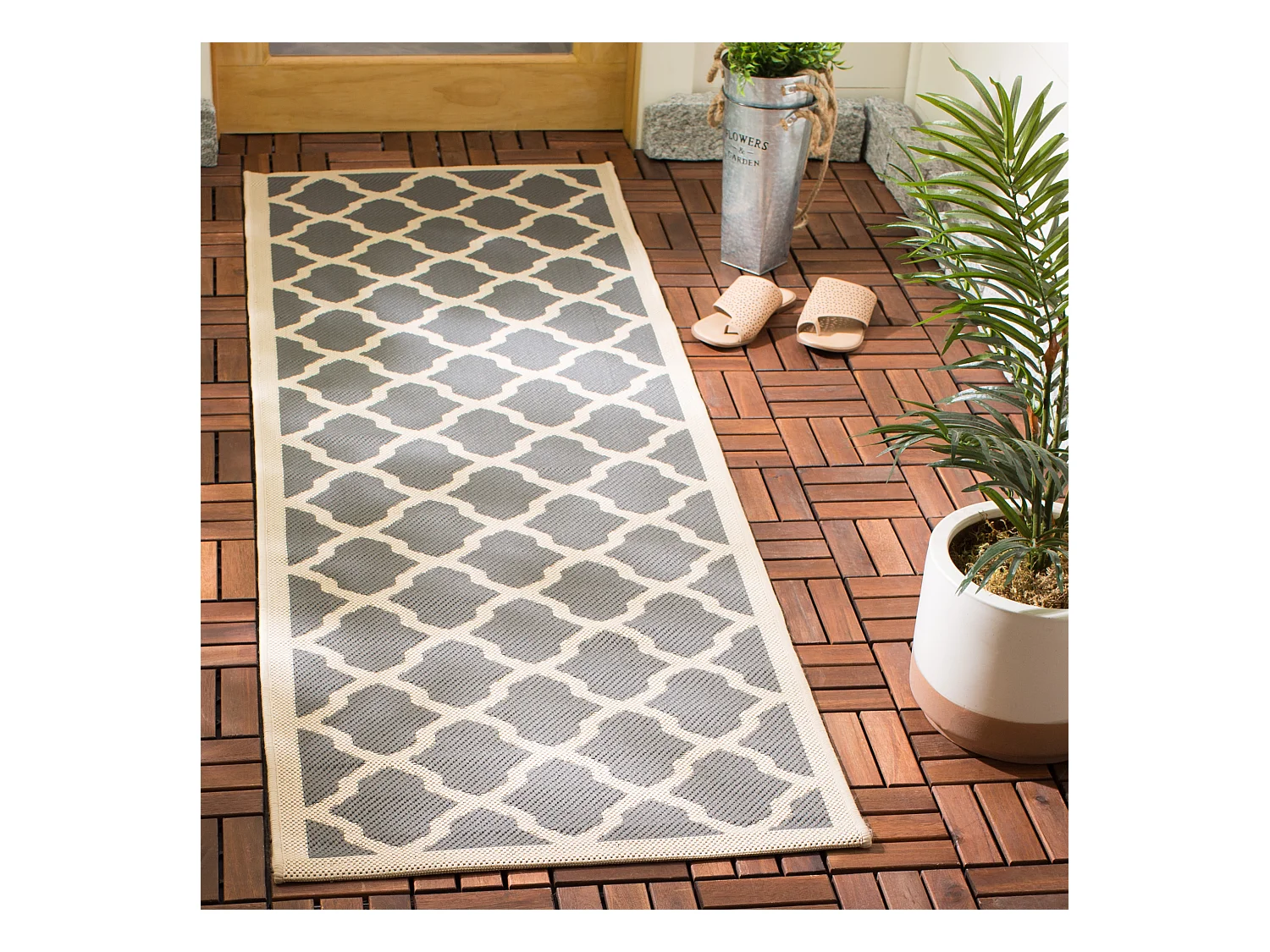 Tapis Gris/Neutre 69 X 244 cm - Samanna