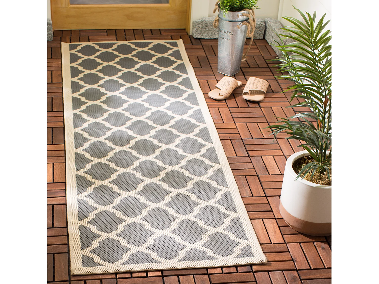 Tapis Gris/Neutre 69 X 244 cm - Samanna