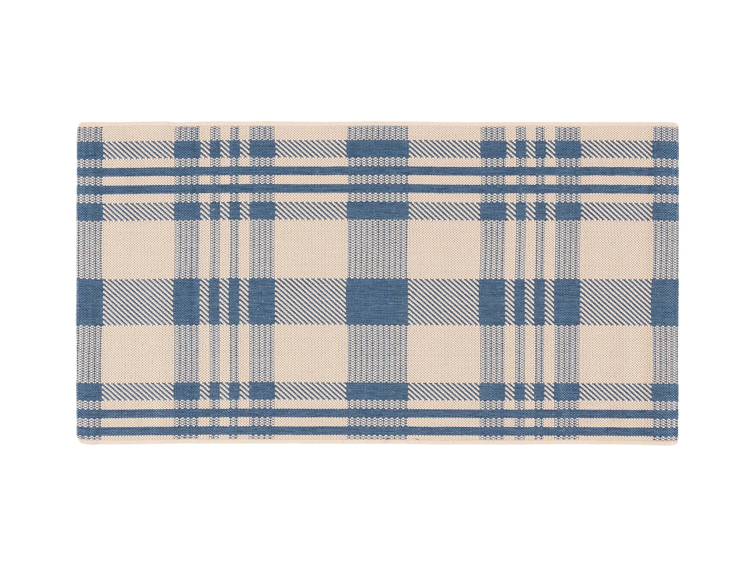 Tapis Neutre/Bleu 122 X 170 cm - Mendez