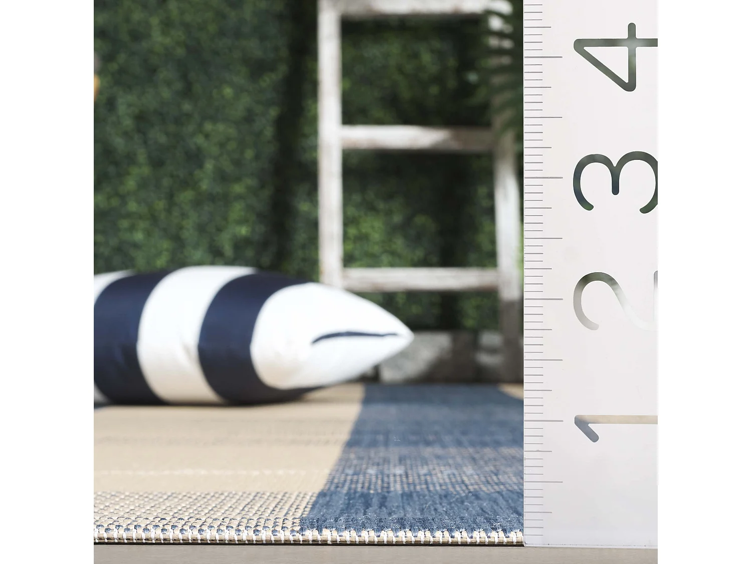 Tapis Neutre/Bleu 122 X 170 cm - Mendez