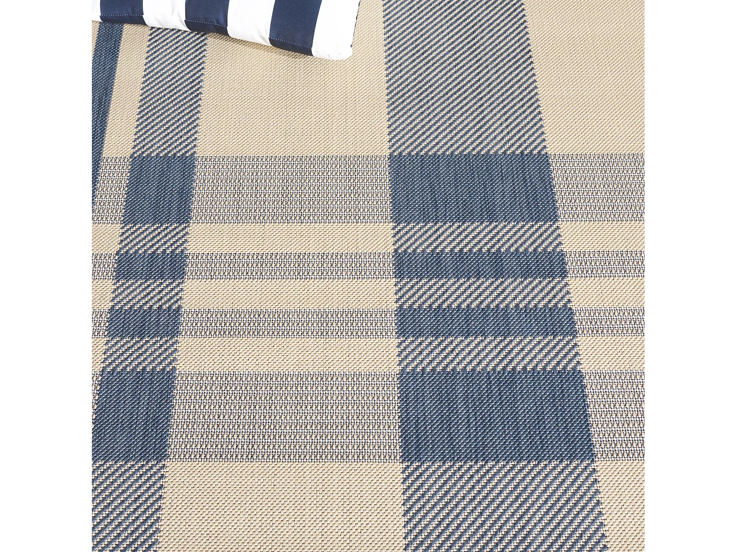Tapis Neutre/Bleu 122 X 170 cm - Mendez