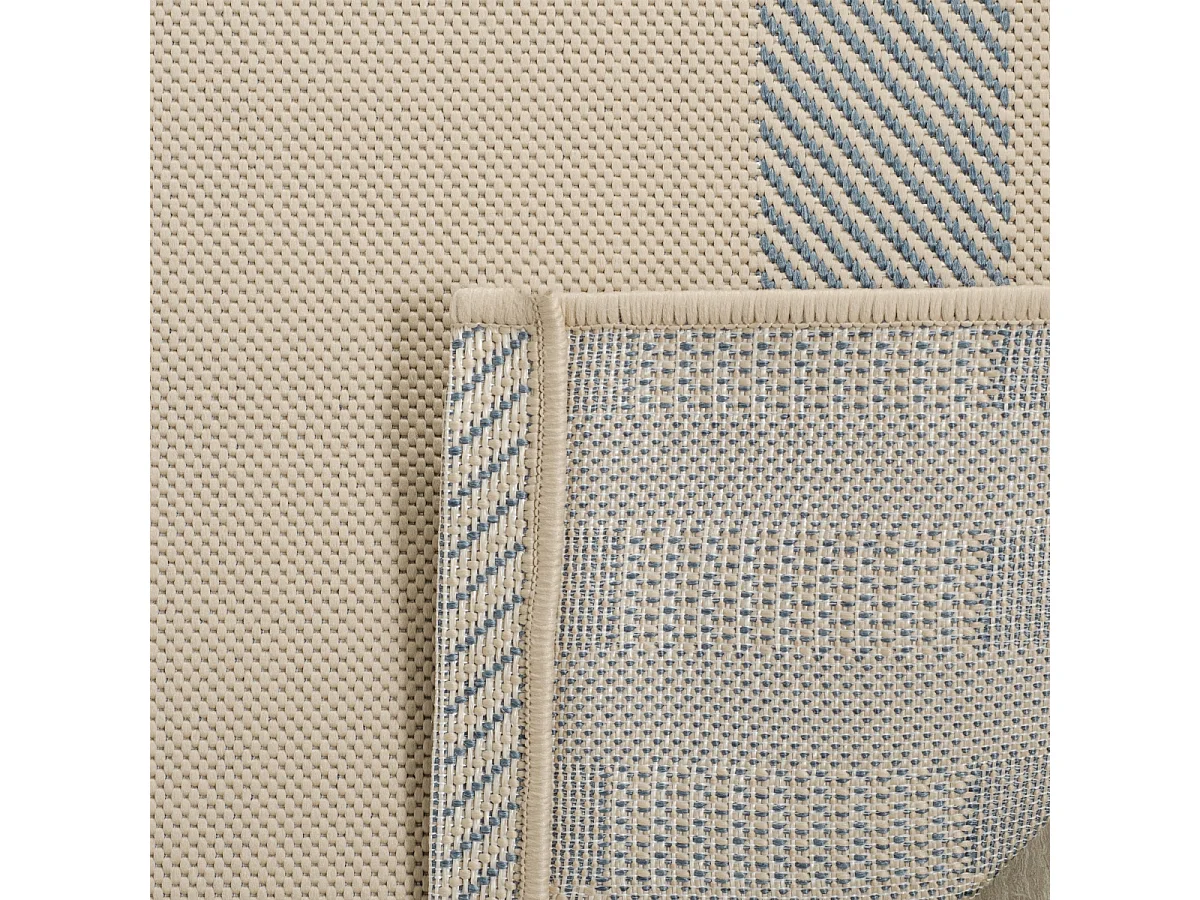 Tapis Beige/Bleu 122 x 170 cm - Mendez