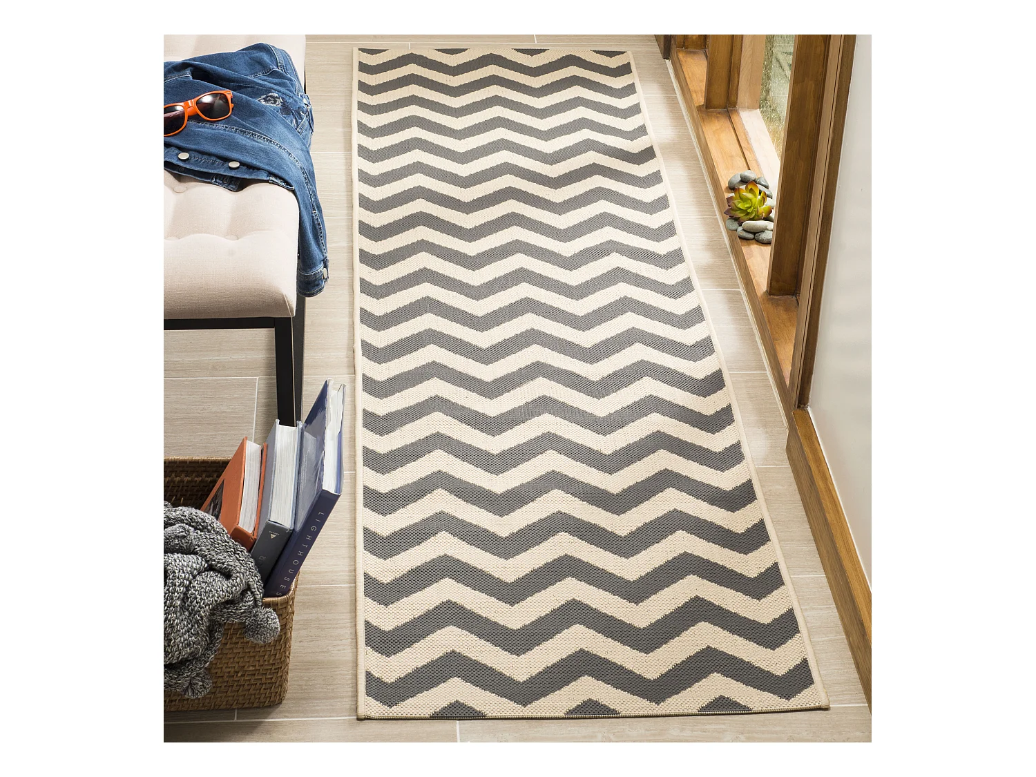 Tapis Gris/Neutre 69 X 244 cm - Chelsea
