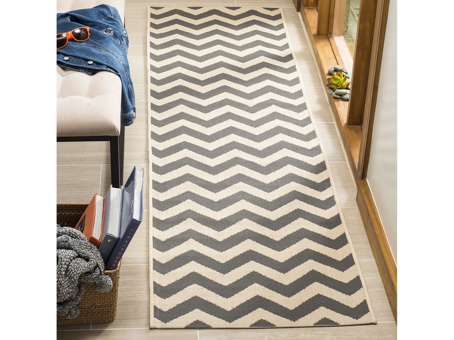 Tapis Gris/Neutre 69 X 244 cm - Chelsea