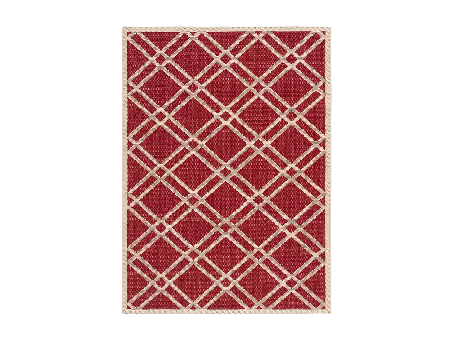 Tapis Rouge/Neutre 160 X 231 cm - Thalia