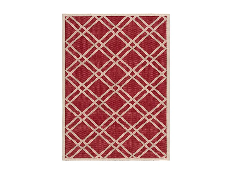 Tapis Rouge/Neutre 160 X 231 cm - Thalia