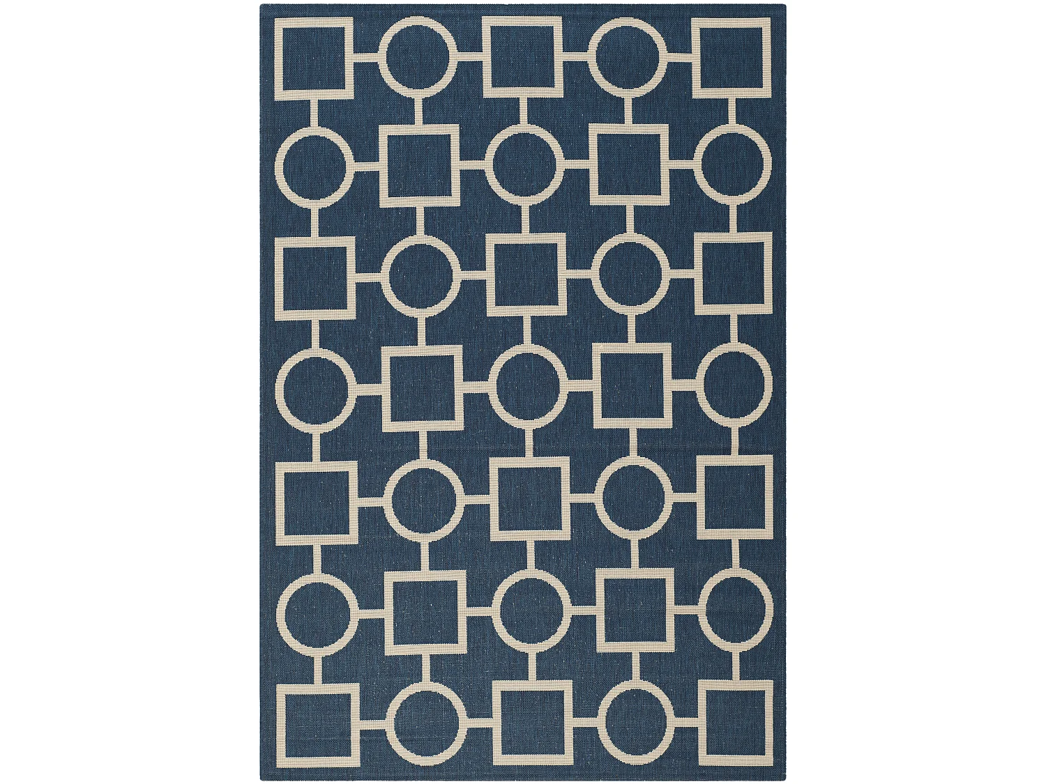 Tapis Bleu Marine/Neutre 160 X 231 cm - Capri