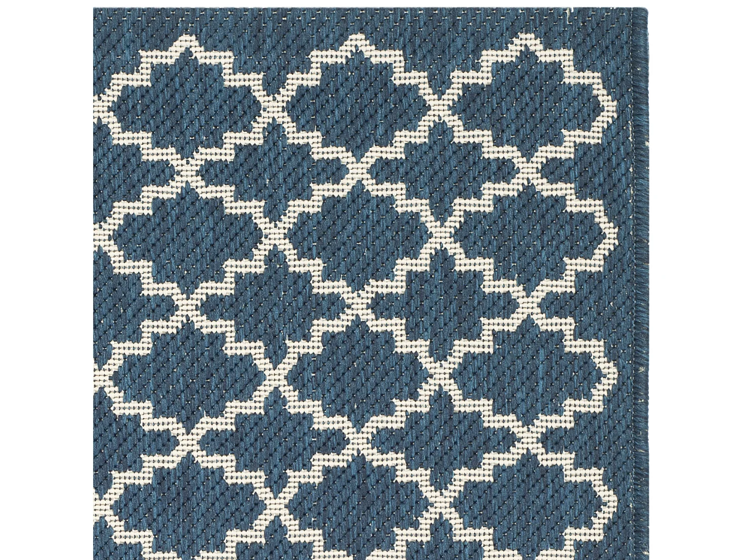 Tapis Bleu Marine/Neutre 122 X 170 cm - Zinnia