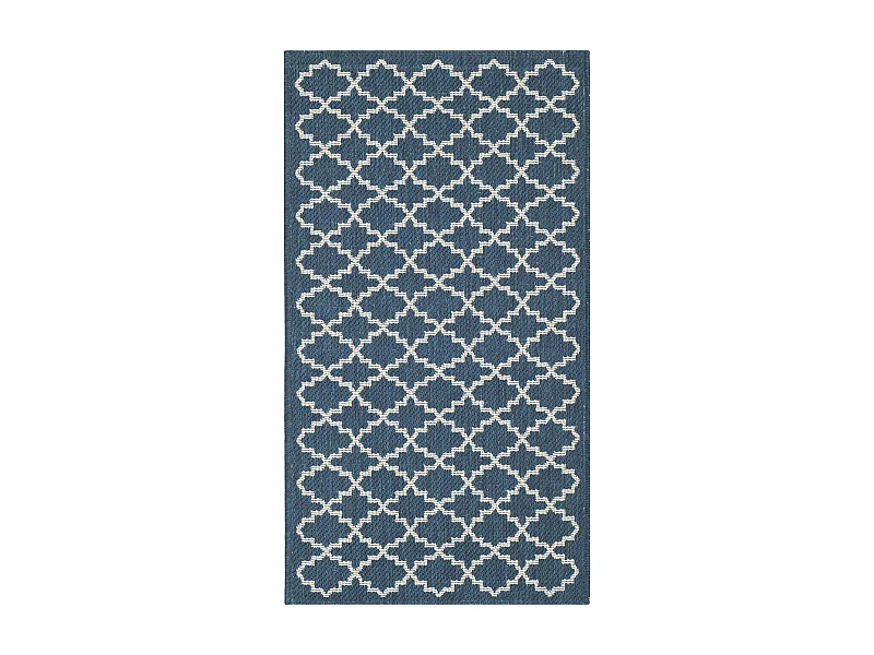 Tapis Bleu Marine/Neutre 122 X 170 cm - Zinnia