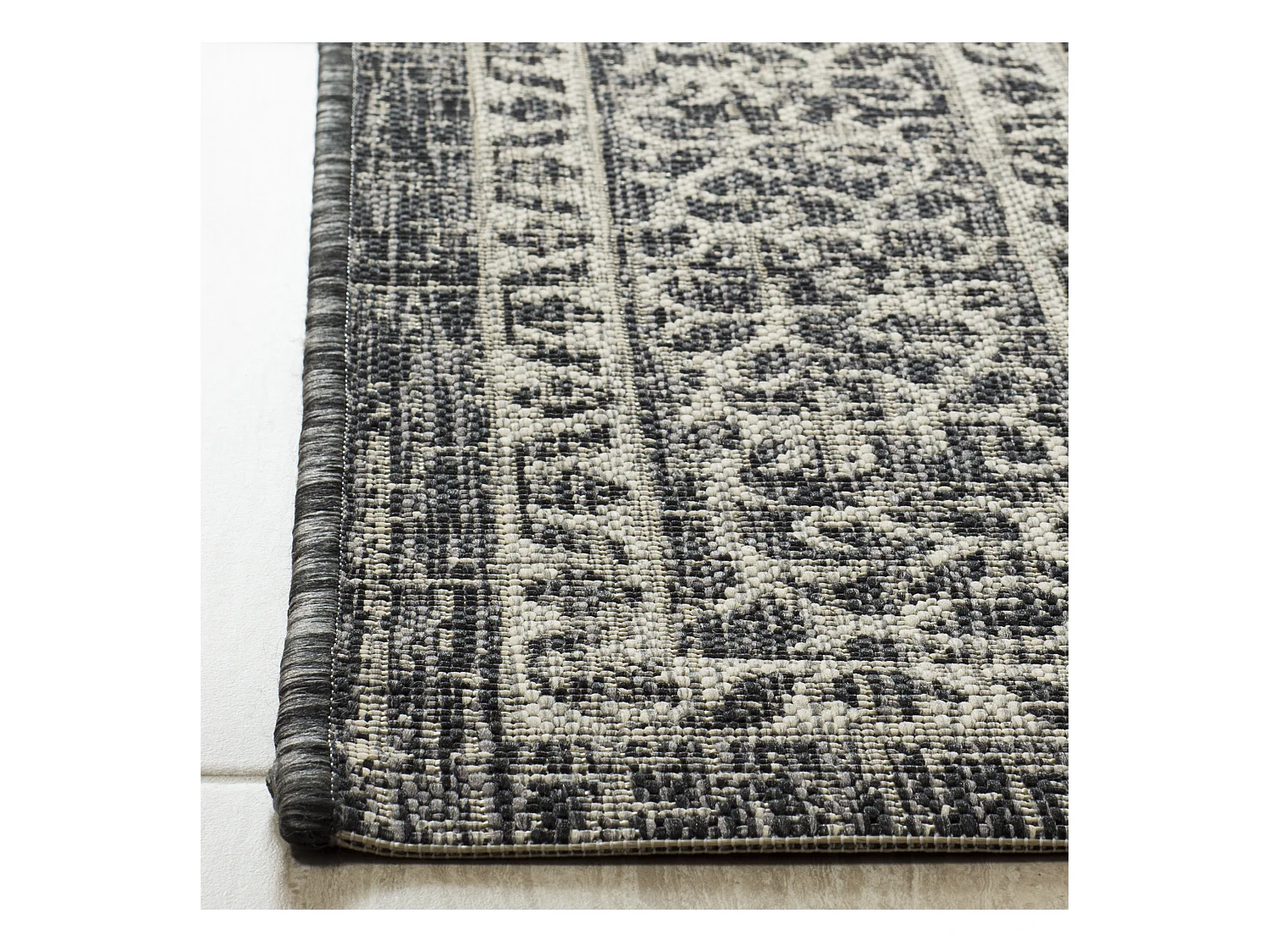 Tapis Gris/Noir 122 X 170 cm - Amira