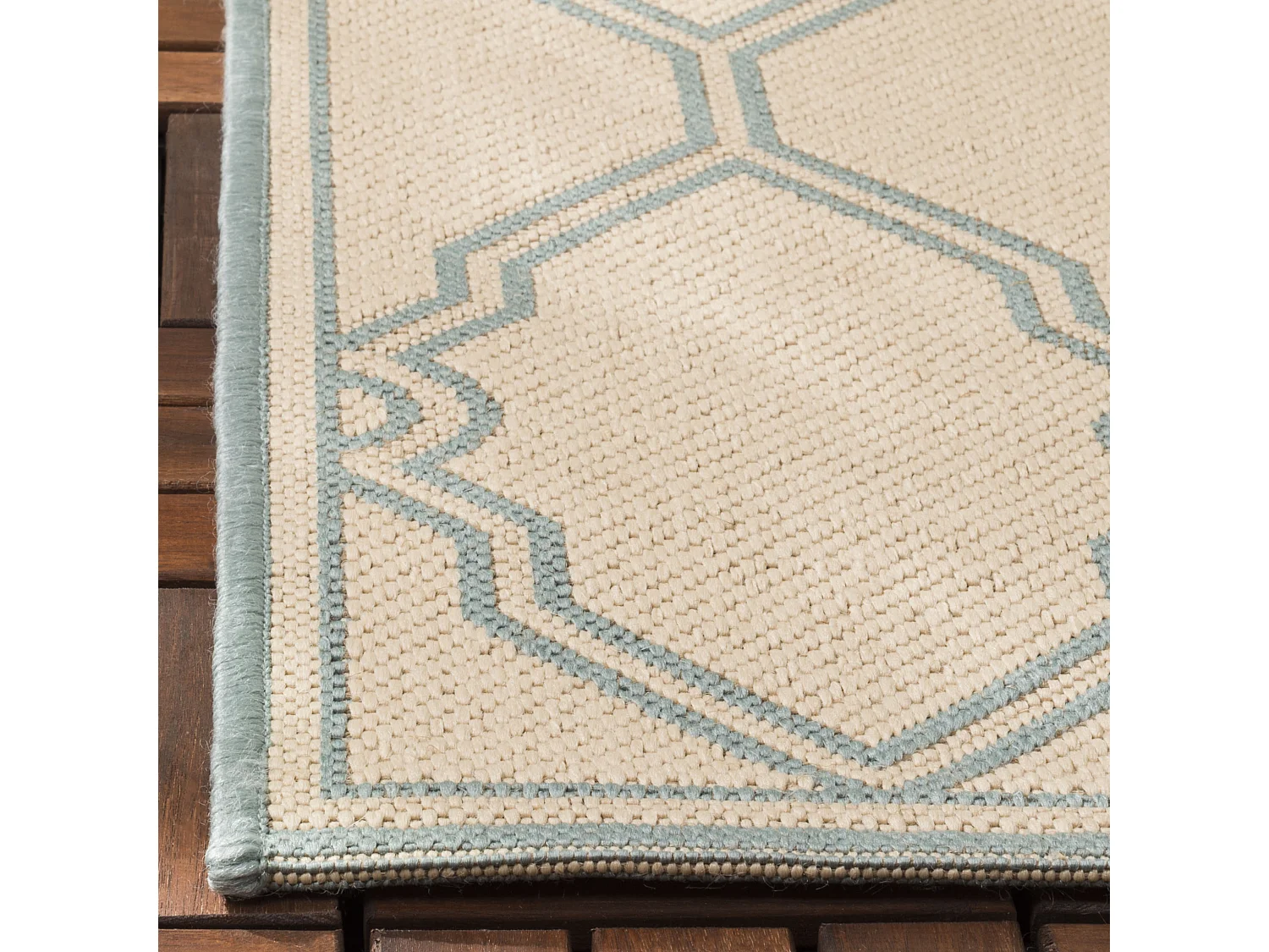 Tapis Bleu/Neutre 79 X 152 cm - Nerano