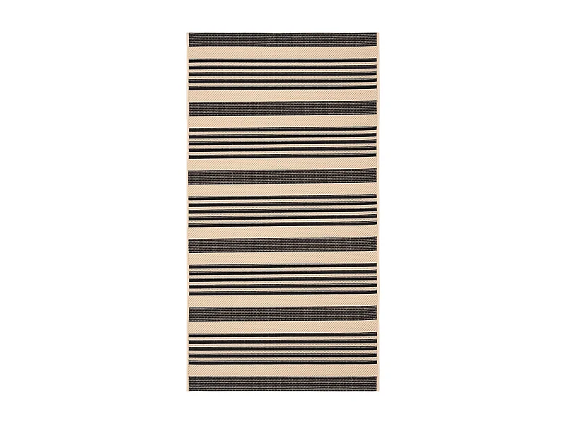 Tapis Noir/Neutre 79 X 152 cm - Gemma