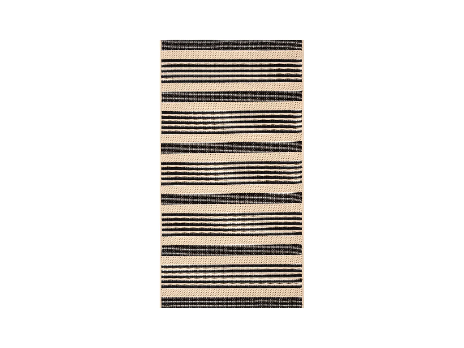 Tapis Noir/Neutre 79 X 152 cm - Gemma