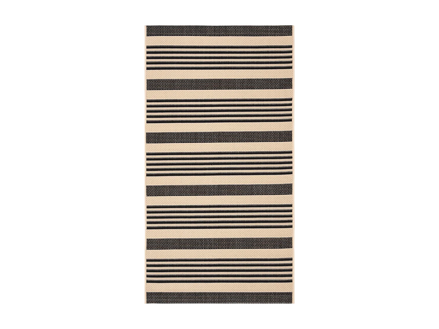 Tapis Noir/Neutre 79 X 152 cm - Gemma