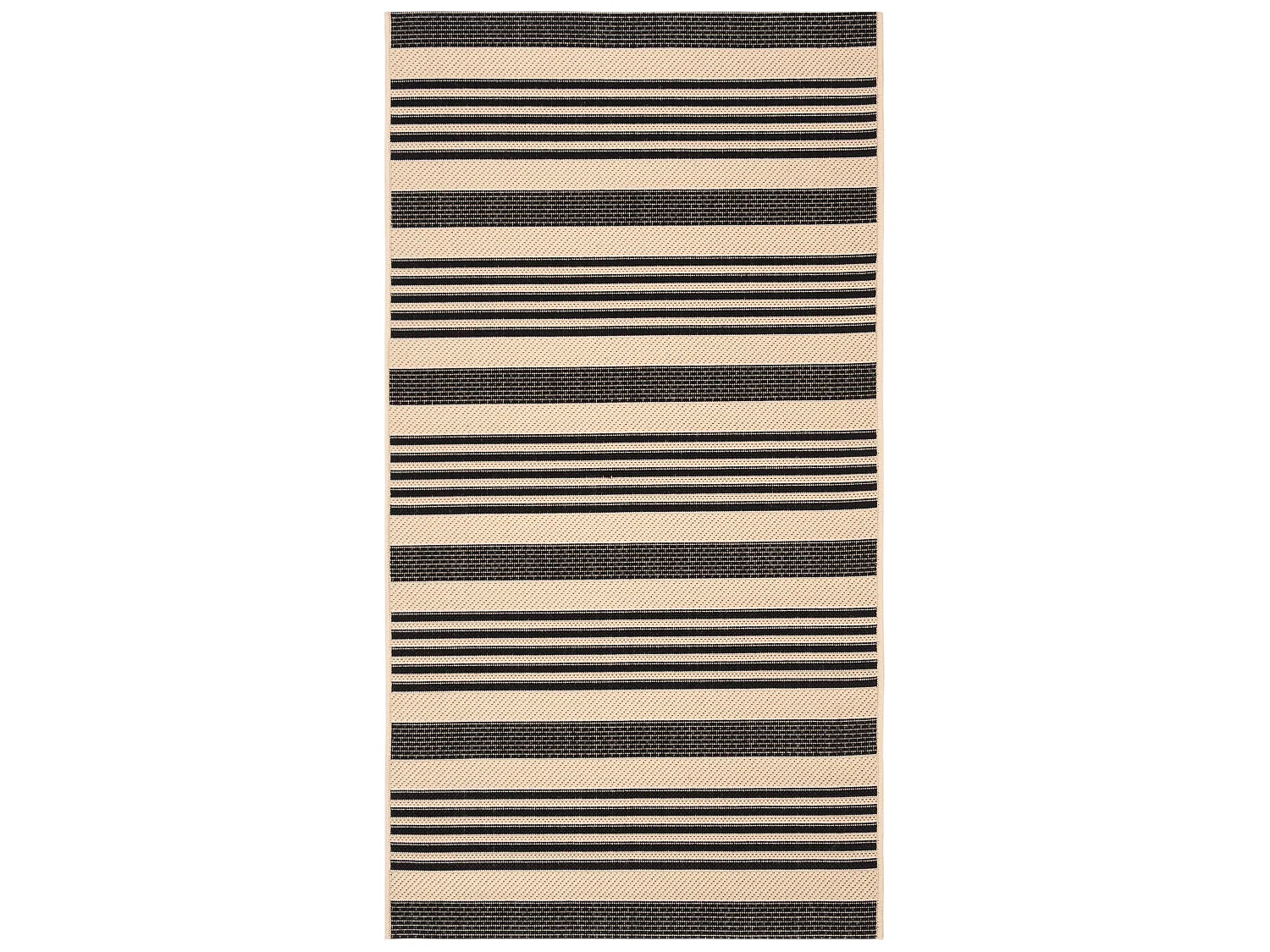 Tapis Noir/Neutre 79 X 152 cm - Gemma