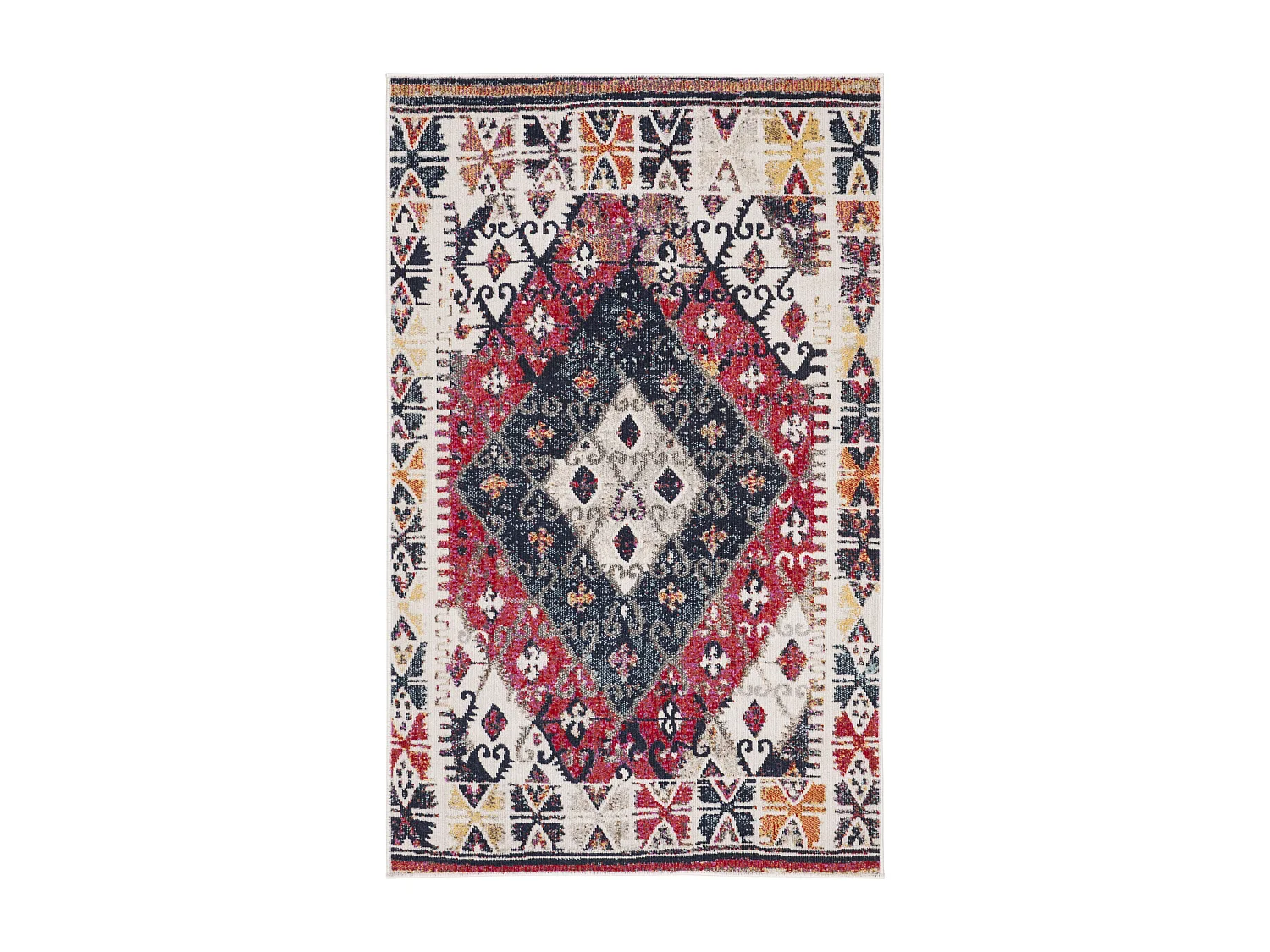 Tapis Marron/Multicolore 122 X 183 cm - Lattice