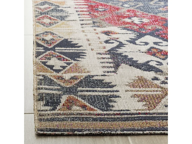 Tapis Marron/Multicolore 122 X 183 cm - Lattice