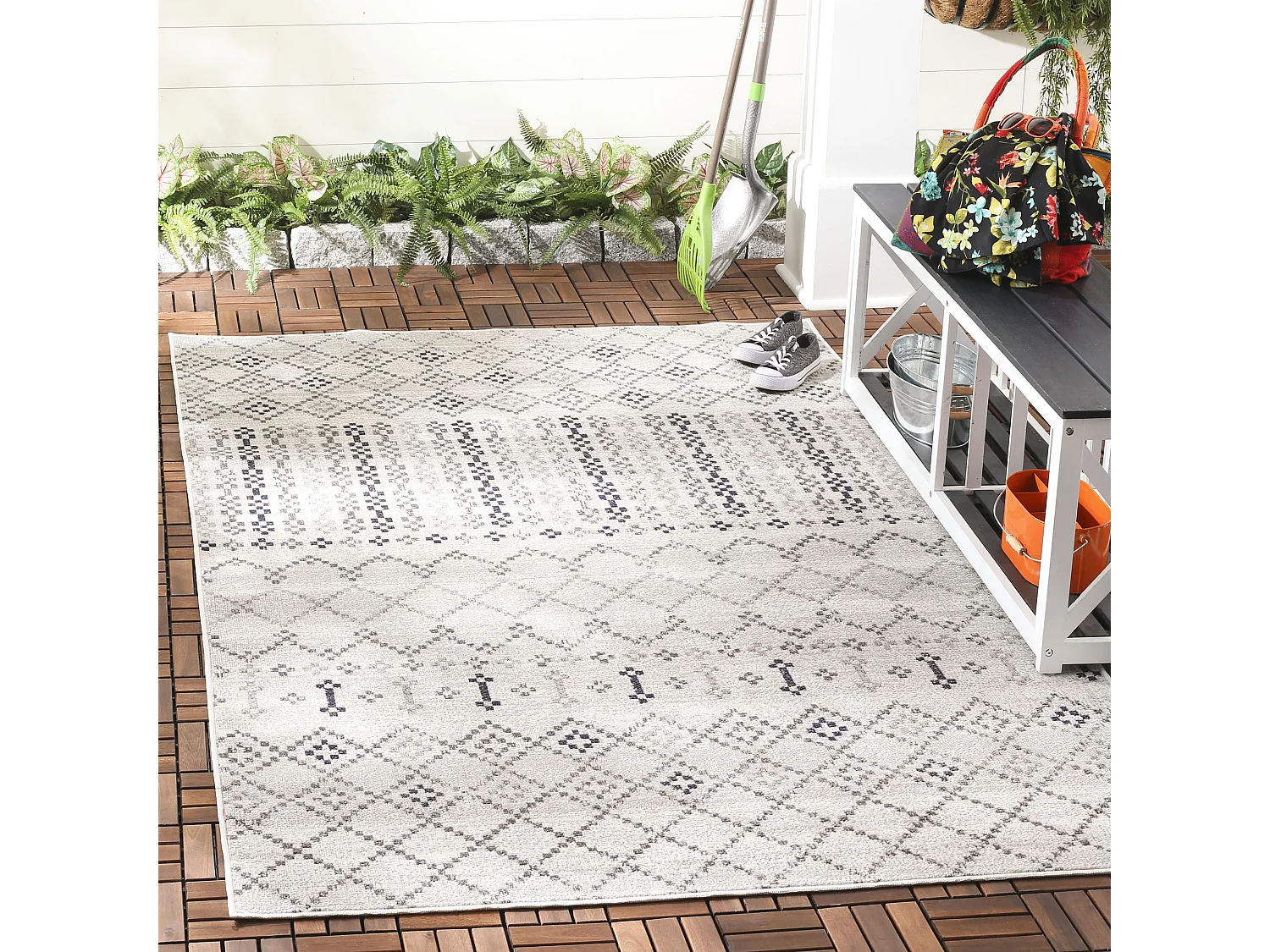 Tapis Gris 122 X 183 cm - Nicole