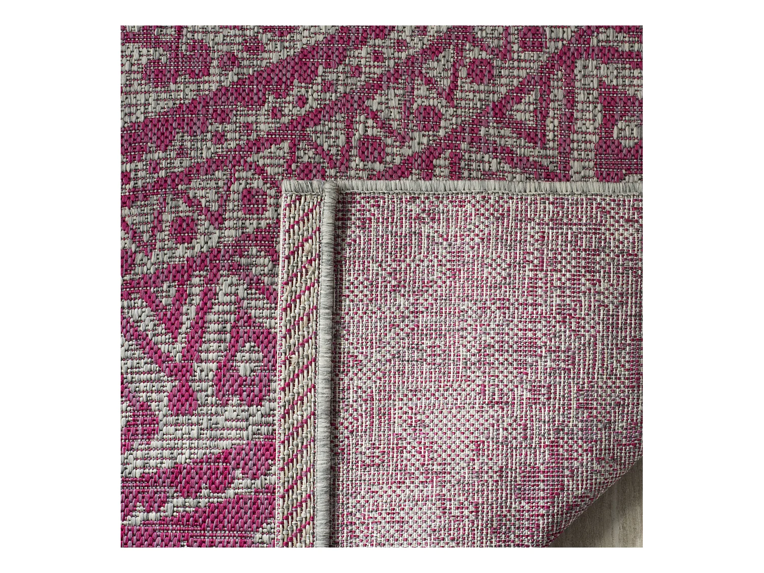 Tapis Gris/Rose 122 X 170 cm - Kalene