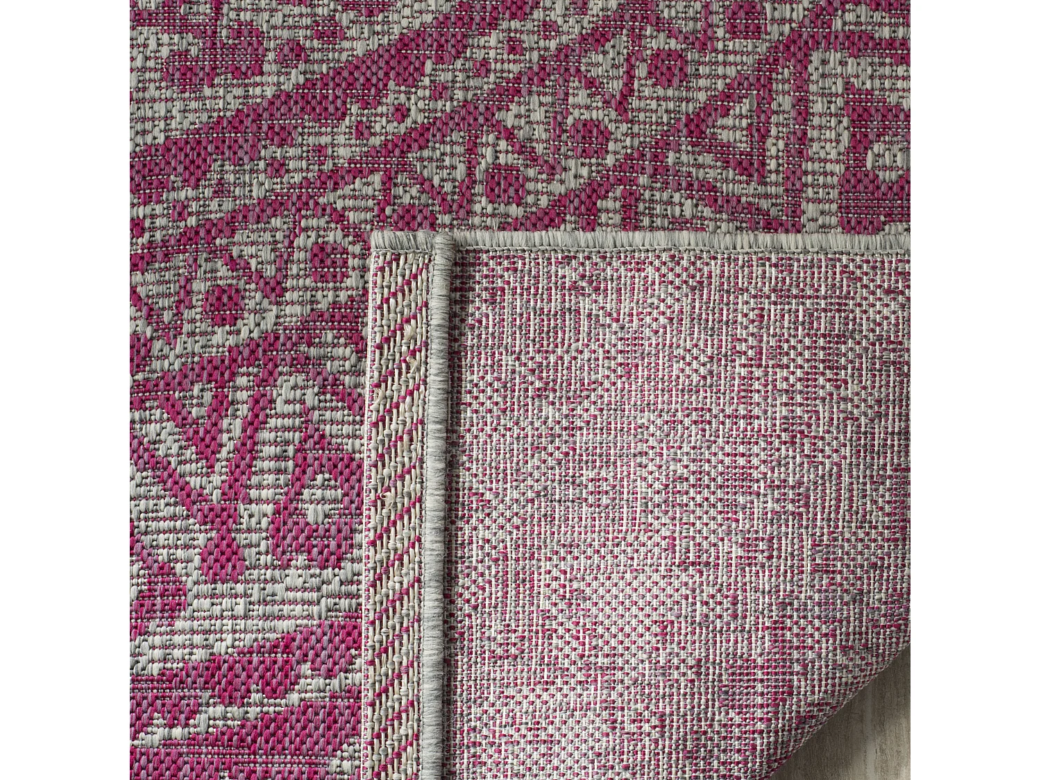 Tapis Gris/Rose 122 X 170 cm - Kalene