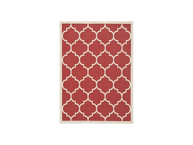 Tapis Rouge/Neutre 122 X 170 cm - Arista