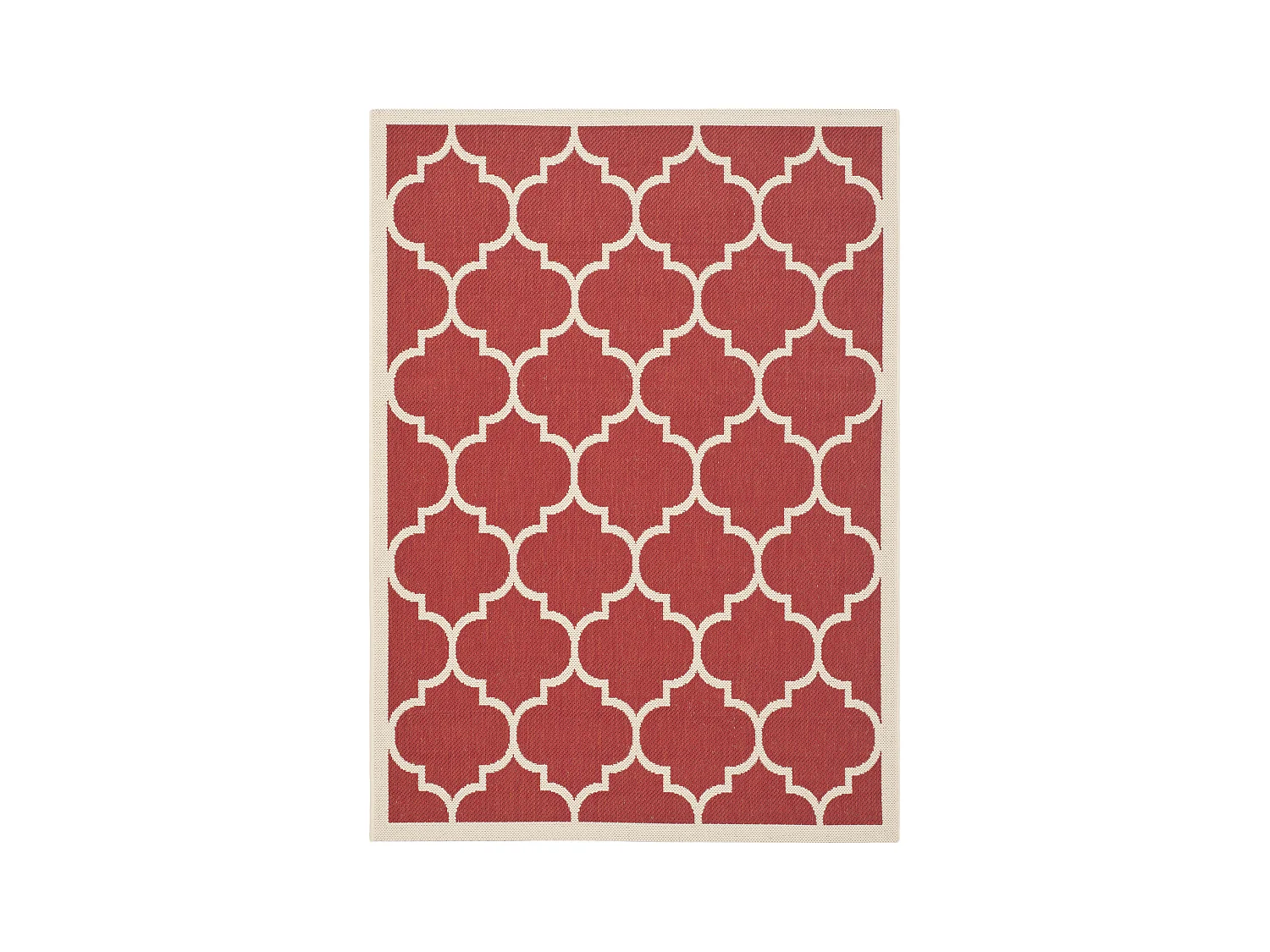 Tapis Rouge/Neutre 122 X 170 cm - Arista