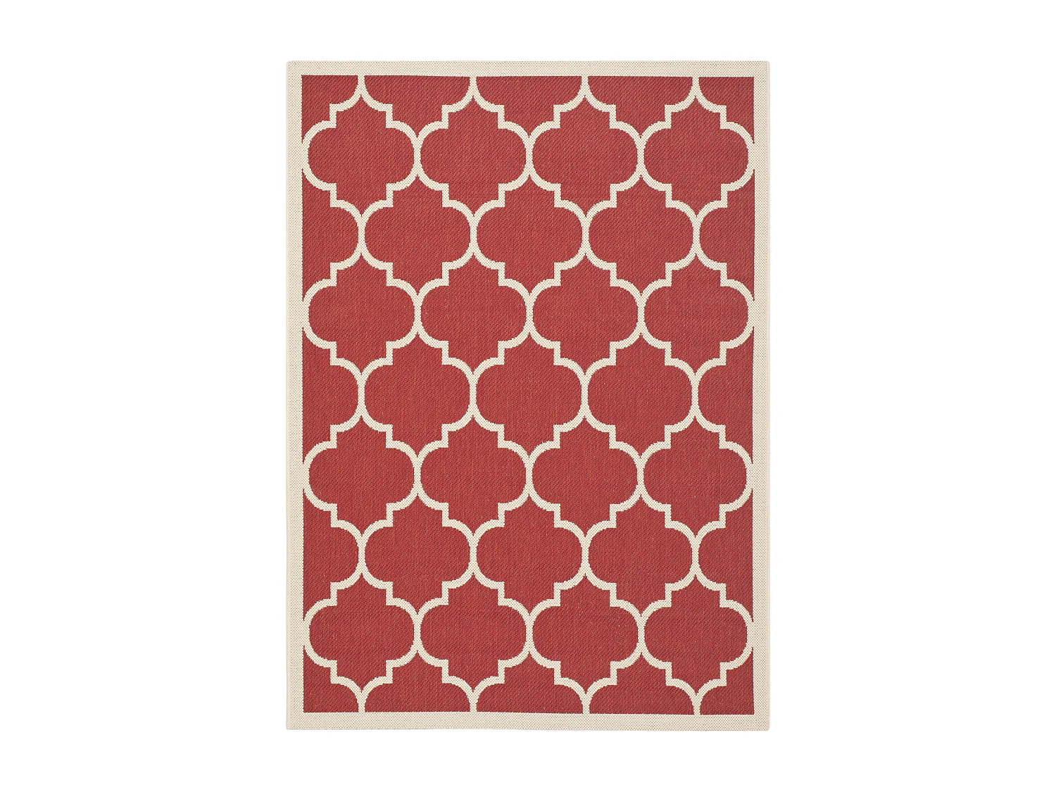Tapis Rouge/Neutre 122 X 170 cm - Arista