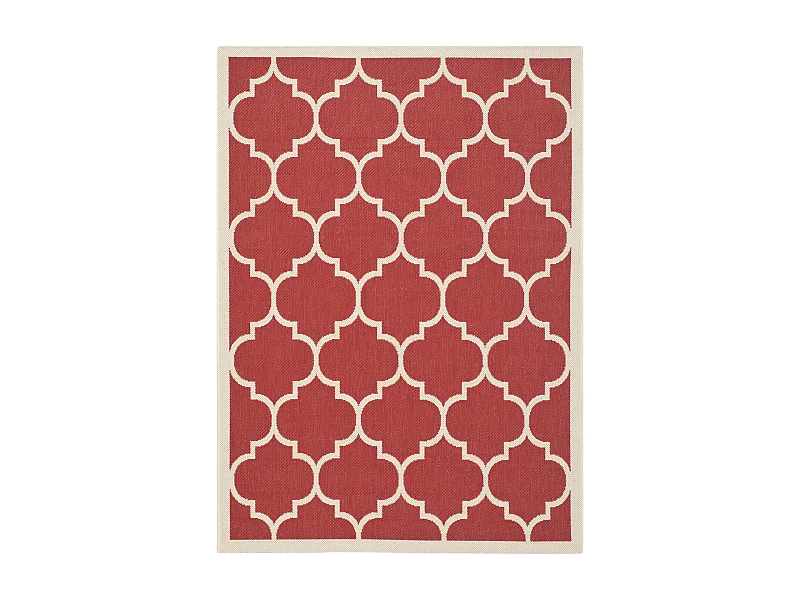 Tapis Rouge/Neutre 122 X 170 cm - Arista