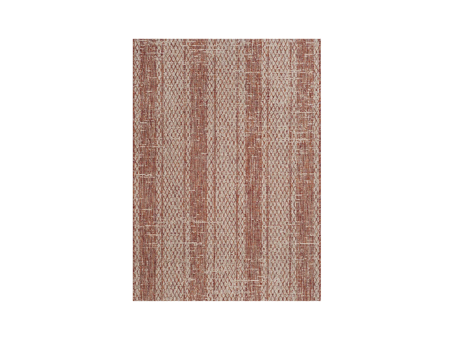 Tapis Neutre/Orange 122 X 170 cm - Rafal