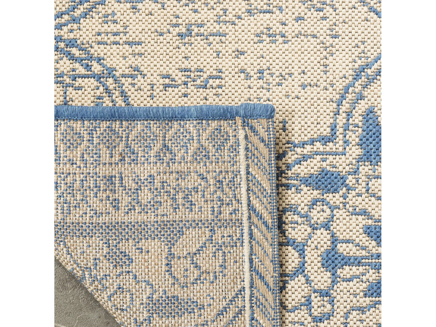 Tapis Bleu/Neutre 122 X 183 cm - Borano