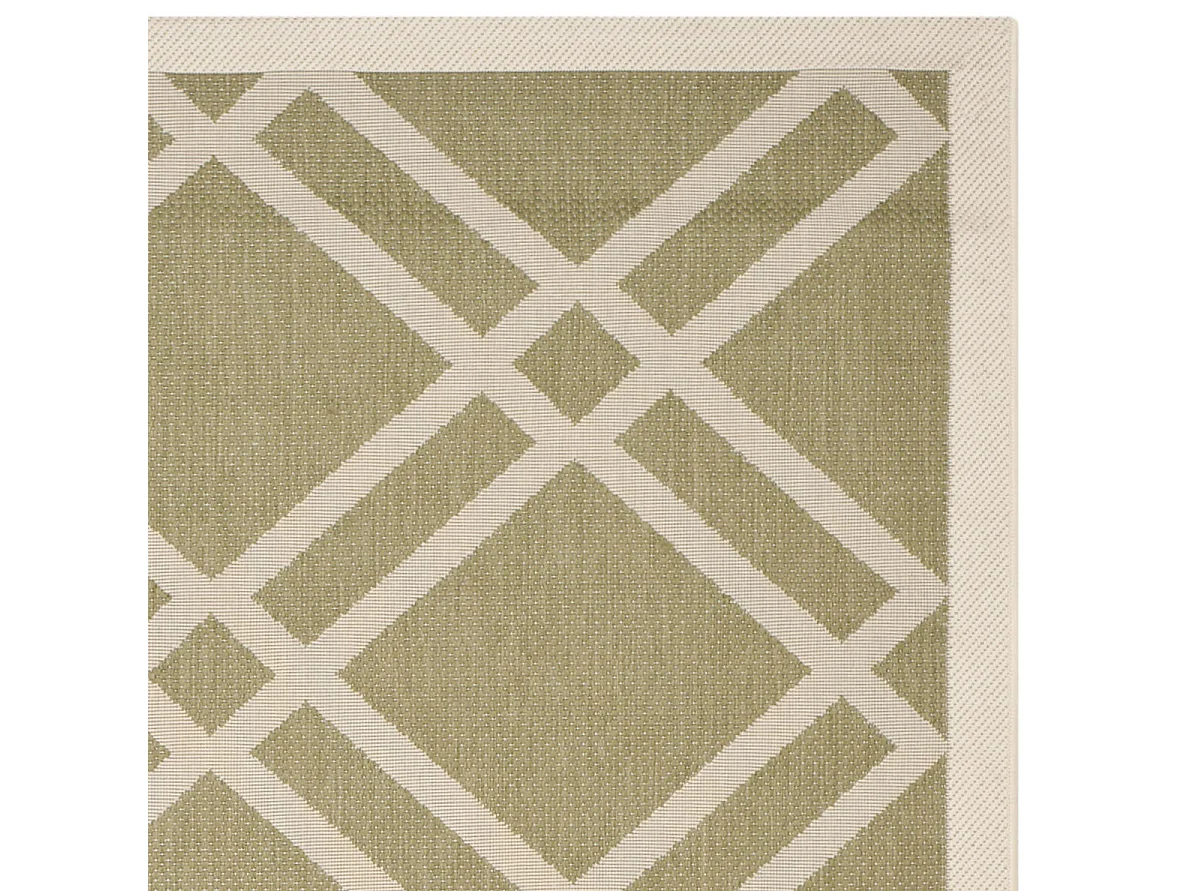 Tapis Vert/Neutre 61 X 109 cm - Thalia