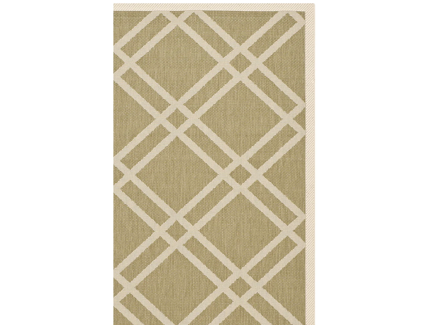 Tapis Vert/Neutre 61 X 109 cm - Thalia