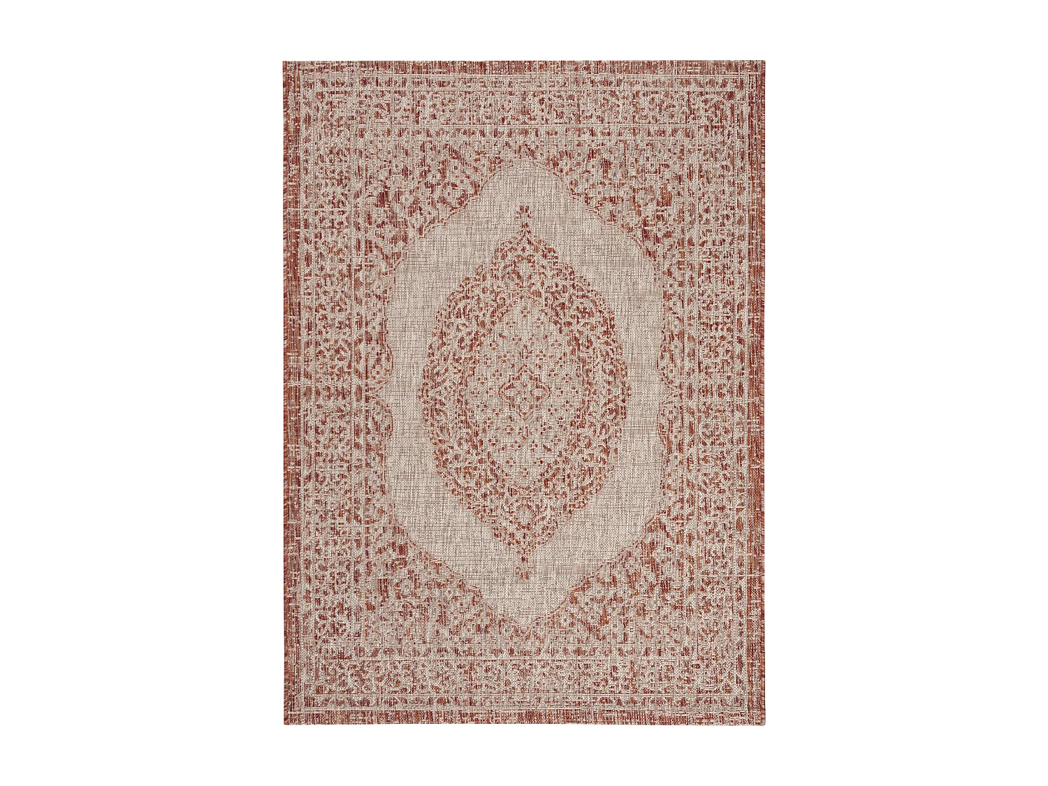 Tapis Neutre/Orange 122 X 170 cm - Amira