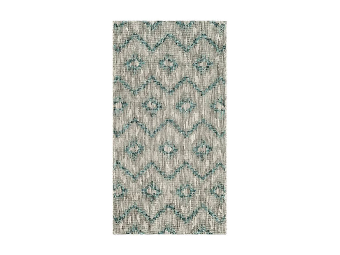 Tapis Gris/Bleu 122 X 170 cm - Thais