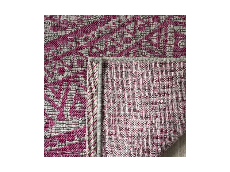 Tapis Gris/Rose 79 X 152 cm - Kalene