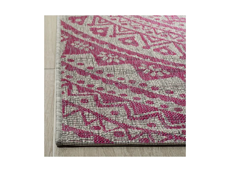 Tapis Gris/Rose 79 X 152 cm - Kalene