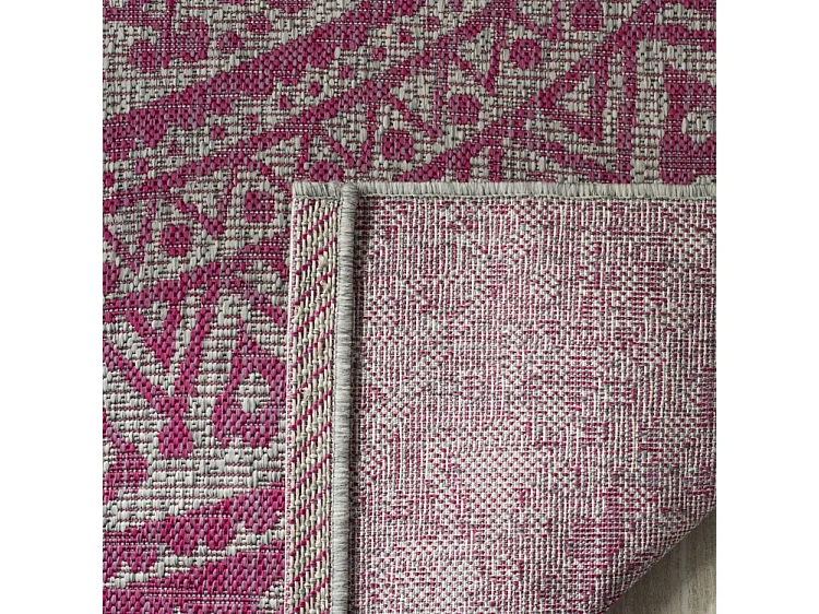 Tapis Gris/Rose 79 X 152 cm - Kalene