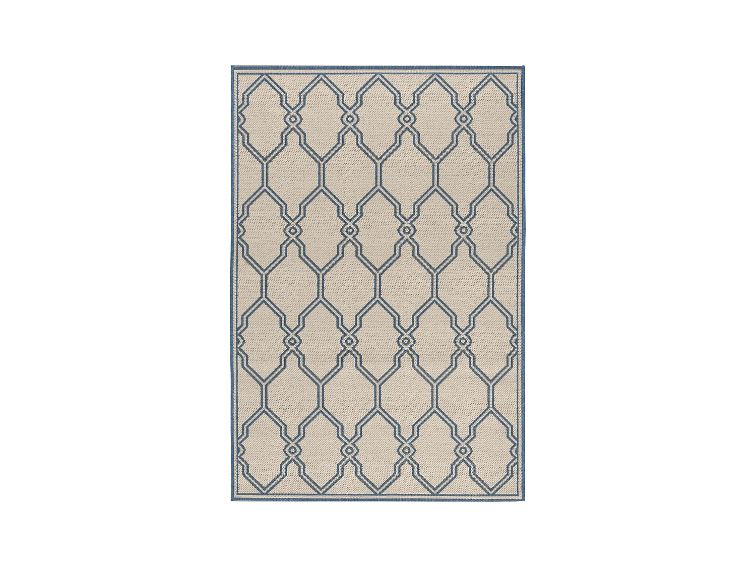 Tapis Neutre/Bleu 122 X 183 cm - Nerano