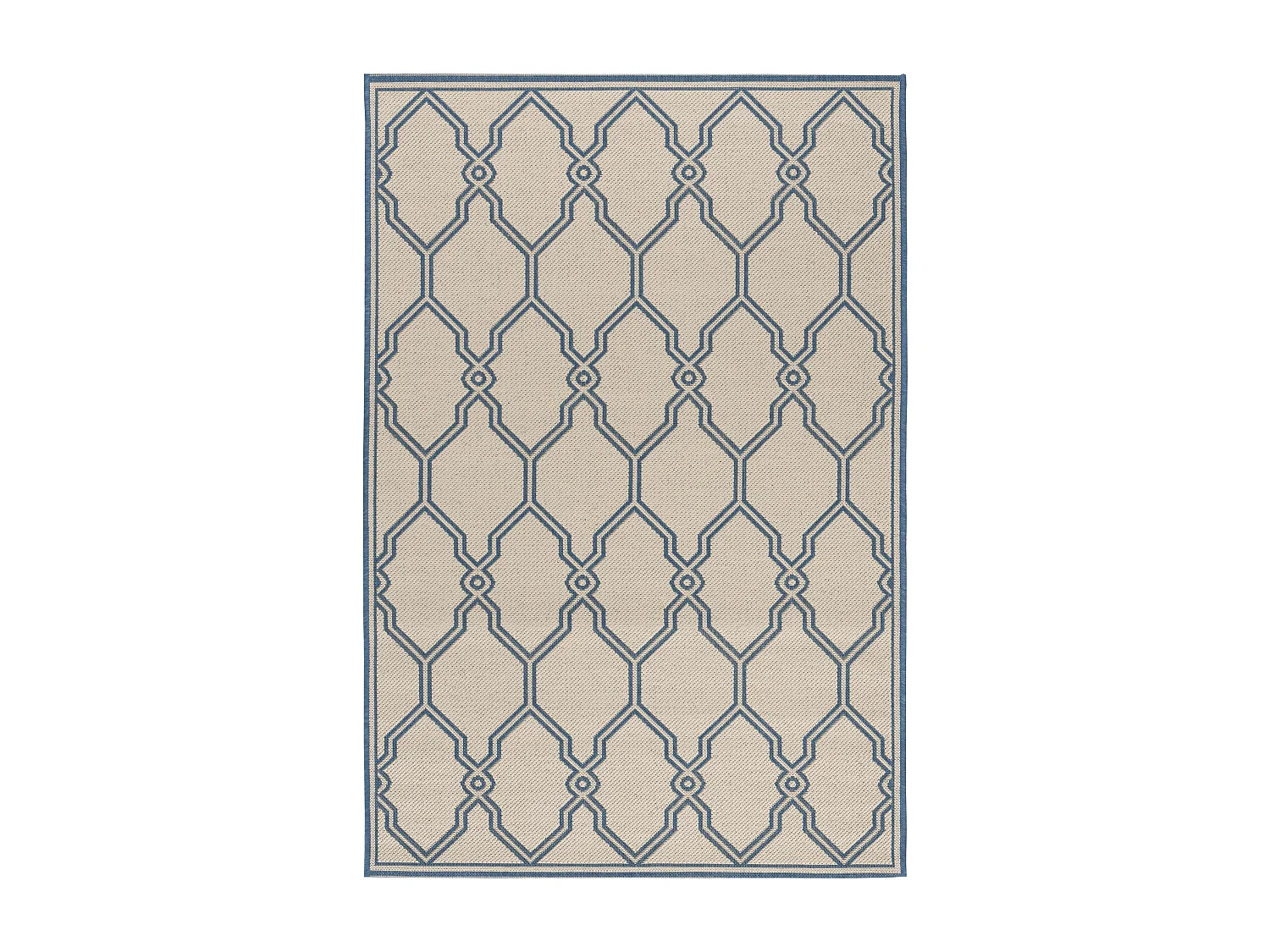 Tapis Neutre/Bleu 122 X 183 cm - Nerano