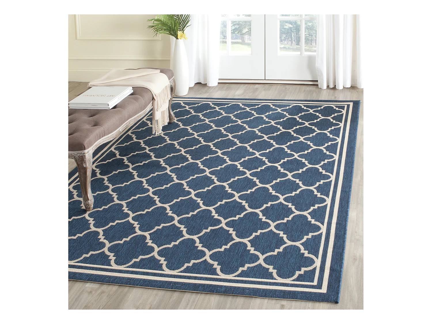 Tapis Bleu Marine/Neutre 160 X 231 cm - Bleeker