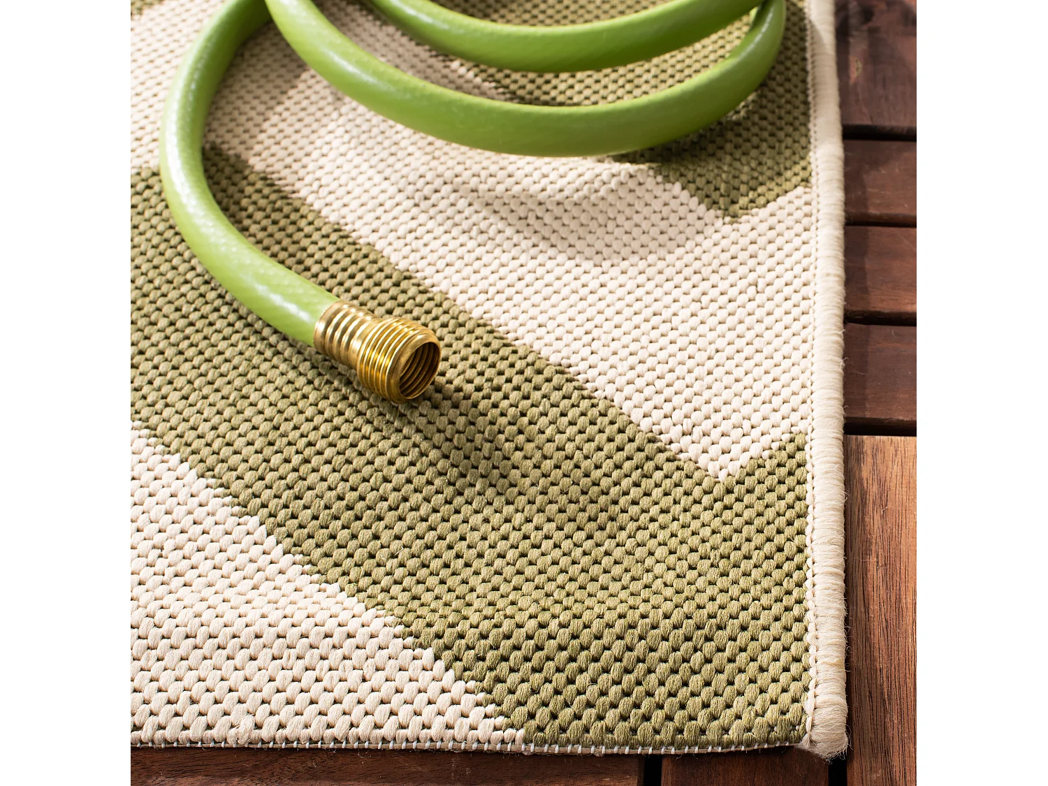 Tapis Vert/Neutre 122 X 170 cm - Chelsea