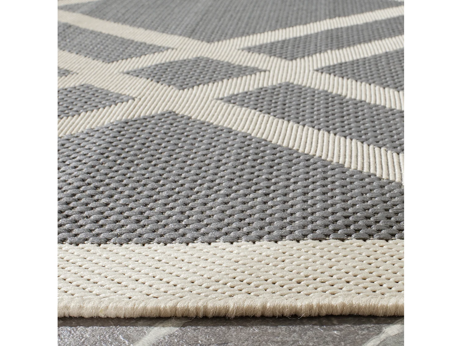 Tapis Gris/Neutre 79 X 152 cm - Thalia