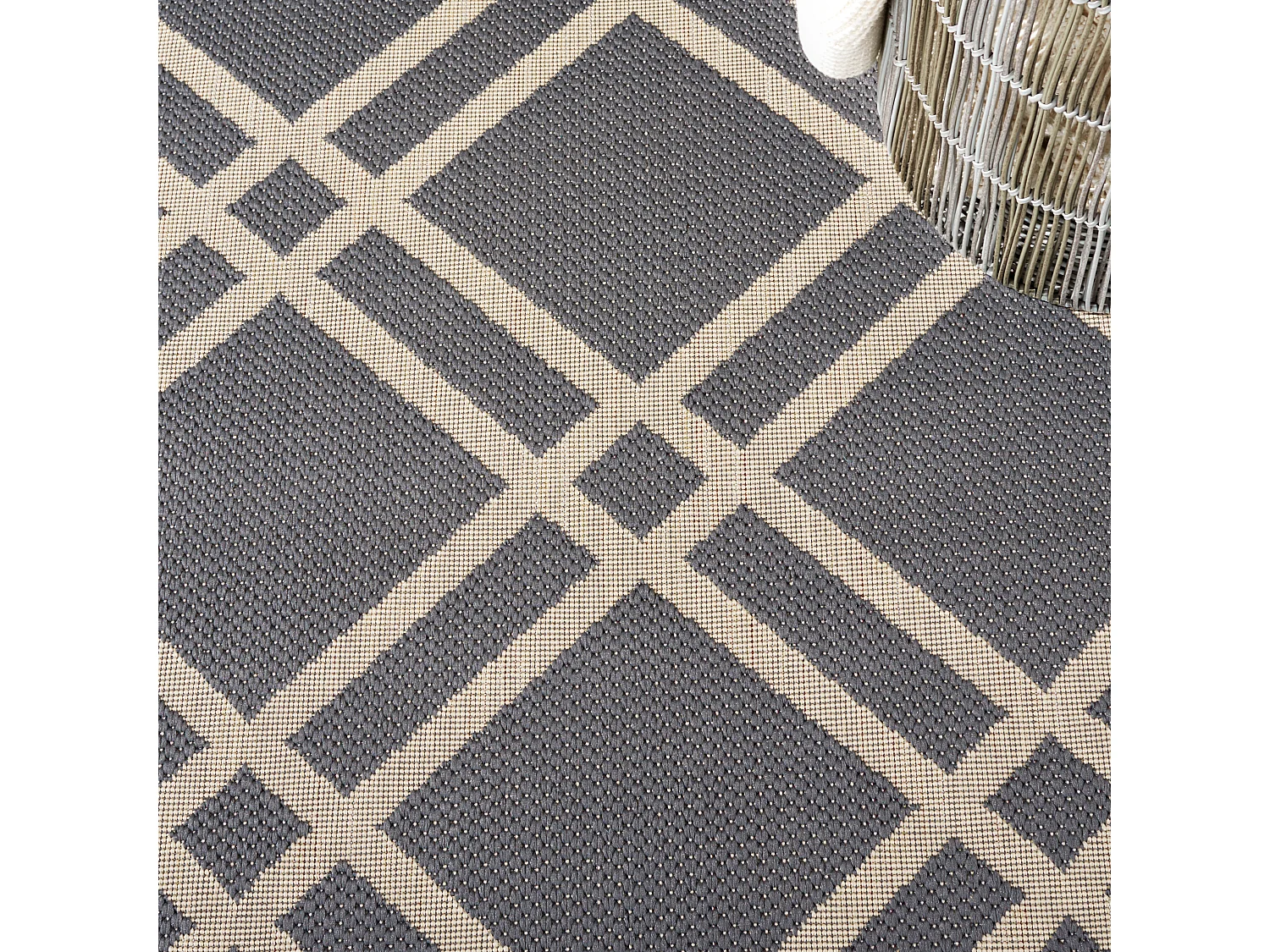 Tapis Gris/Neutre 79 X 152 cm - Thalia