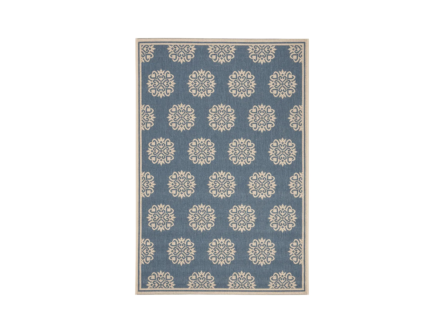 Tapis Neutre/Bleu 79 X 152 cm - Sorelle