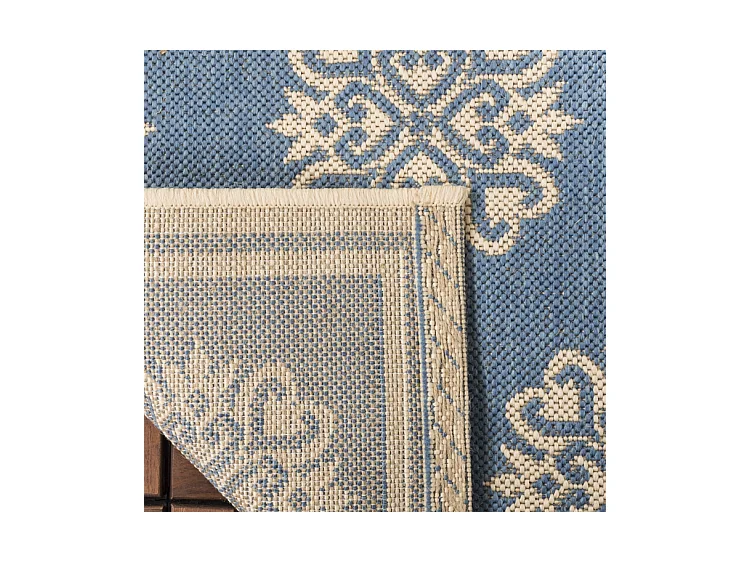 Tapis Neutre/Bleu 79 X 152 cm - Sorelle